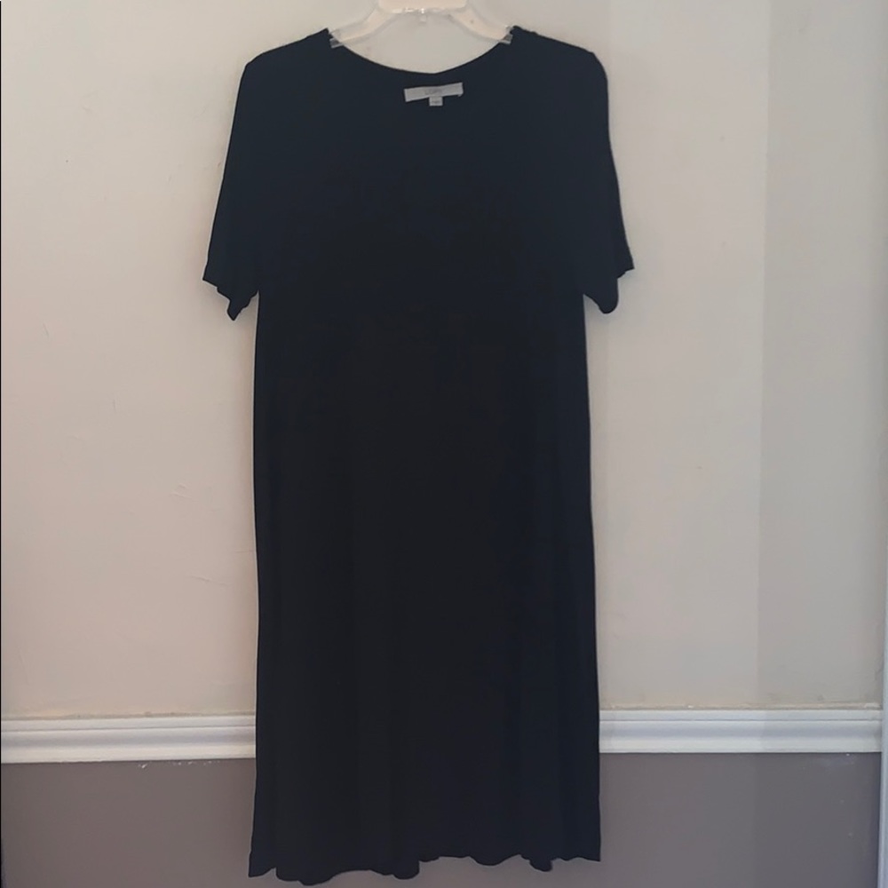 Simple Black T shirt Dress